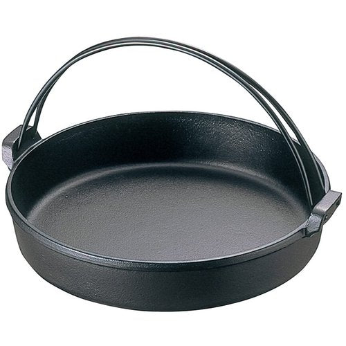 TIKUSAN Japanese Cast Iron Hot Pot Sukiyaki Nabe Pan Made in Japan (11.0" (28cm))
