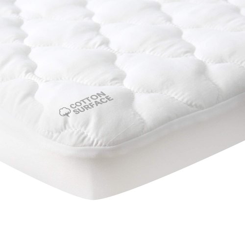 Waterproof Pack and Play Mattress Pad Sheets Fitted (Cover Only), Cotton Fabric Pack and Play Protector, Fits Graco Play Yard, Baby Mini Crib Sheet Cover