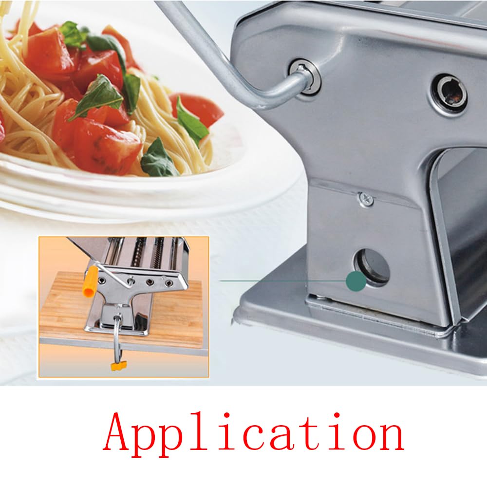 Lovelysp Pasta Machine Handle and Clip - Replacement Handle and Table Clamp - Kitchen Accessories - 1 Set