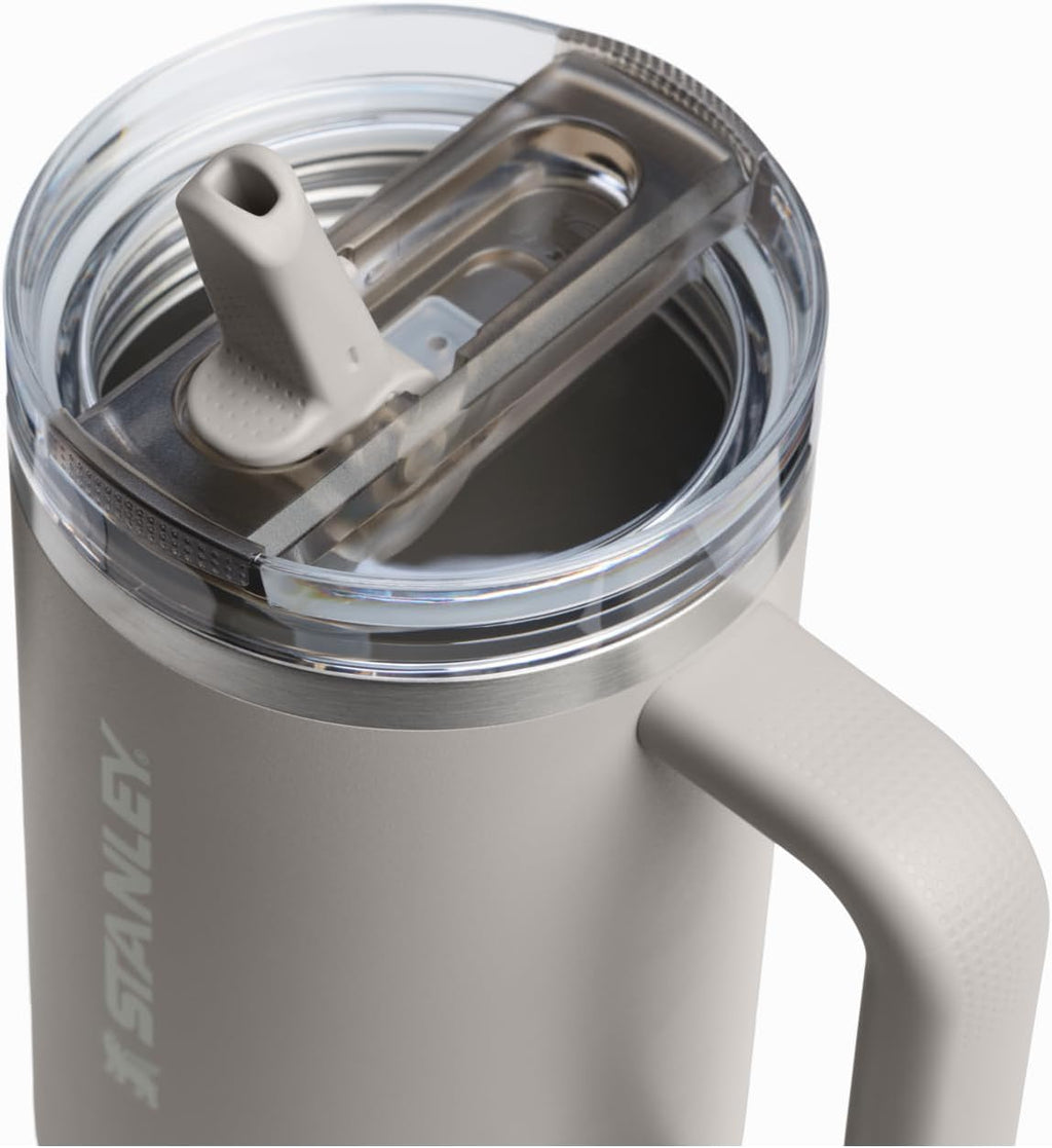 STANLEY Quencher ProTour 30 oz Tumbler - Leakproof Lid, Built-In Straw & Handle | BPA-Free Ash Color