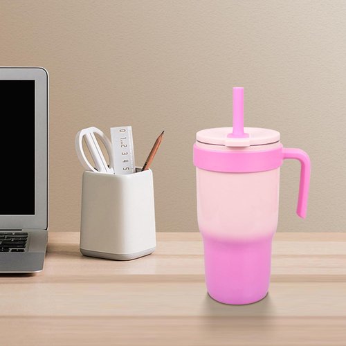 KLOWOAH Replacement Straws Compatible With Zak Designs 18oz Handle Tumbler, with 1 Brush (Pack of 6)