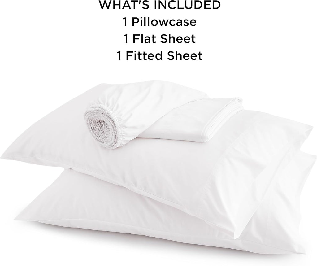 Bedsure Cooling Twin XL Sheets - Breathable Rayon from Bamboo, Soft & Silky, Deep Pocket Up to 16 Inches, White