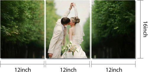 Canvas Prints | Custom Triptych Poster - Unframed 12x16 Set of 3 - Turn Your Photos Into Stunning Wall Art