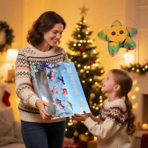 Christmas Advent Calendar Mini 3D Printed Animals, 24 piece3D Printed toy Set, Birthday gifts for boys and girls, party gifts Christmas gifts