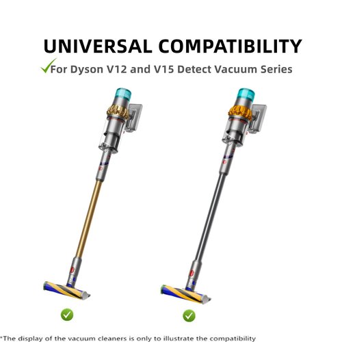 JEDELEOS Replacement Soft Roller Compatible with Dyson V15 Gen 5 Detect and V12 V10 Slim Vacuum Series Fluffy Optic Cleaner Head, Brush Roll Replace Spare Parts No.971634-01