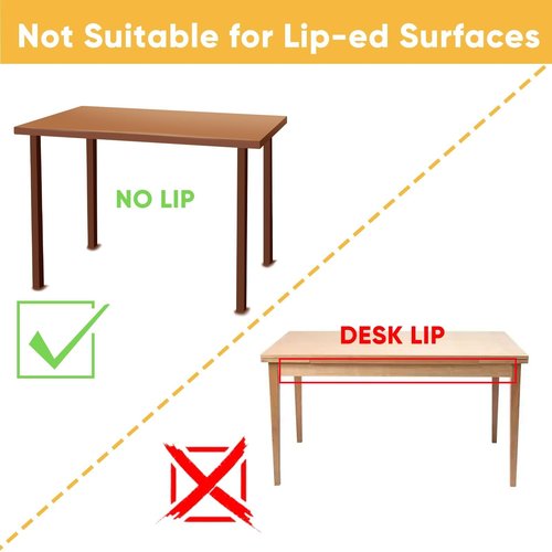 OrgaFocus 2 Pack Under Desk Hanging Drawer Slide Pull Out, Attachable Clear Acrylic Storage Tray, Easy Hidden Self Adhesive Mount Cabinet Shelf Holder for Tables, Home & Office, Counters, Workstation