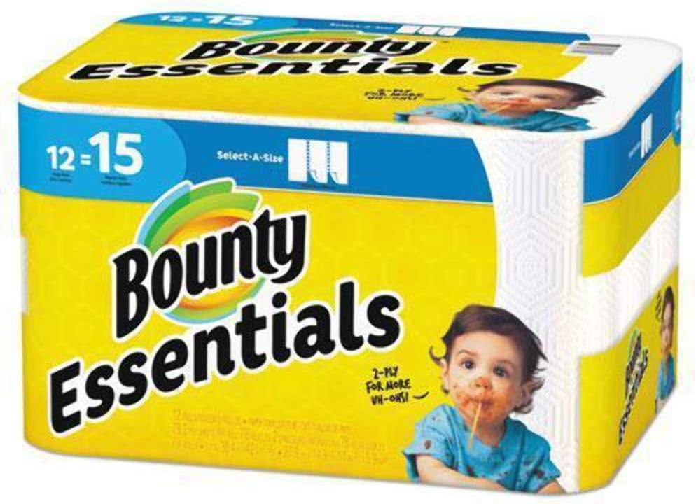 Bounty Select-A-Size Paper Towels - 2-Ply, 78 Sheets/Roll, 12 Rolls/Carton | Essential Cleaning Supply