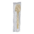PacknWood - 210SPKBEM - Individually Wrapped Forks - 100% Natural and Compostable Bamboo Cutlery, Disposable Plastic Spork - Eco-Friendly Wooden Cutlery (Case of 250)