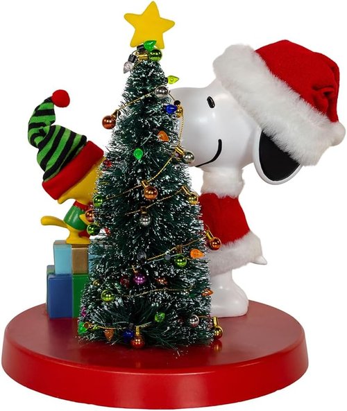 Kurt Adler Peanuts® Snoopy & Woodstock Table Piece - Charming Holiday Decor for Any Space