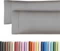 Skiennix Body Pillowcases Set of 2 | 20x54 Soft Covers for Side Sleepers - Comfy, Wrinkle-Free, Machine Washable in Heathered Grey