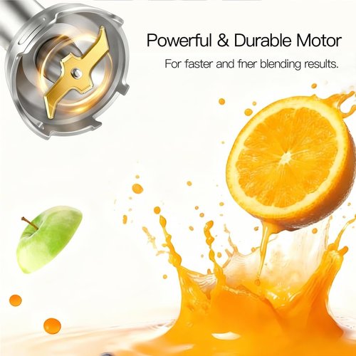 MegaWise Pro Hand Blender - Versatile 5-in-1 Kitchen Tool | Sleek Black Design, 2025 Edition