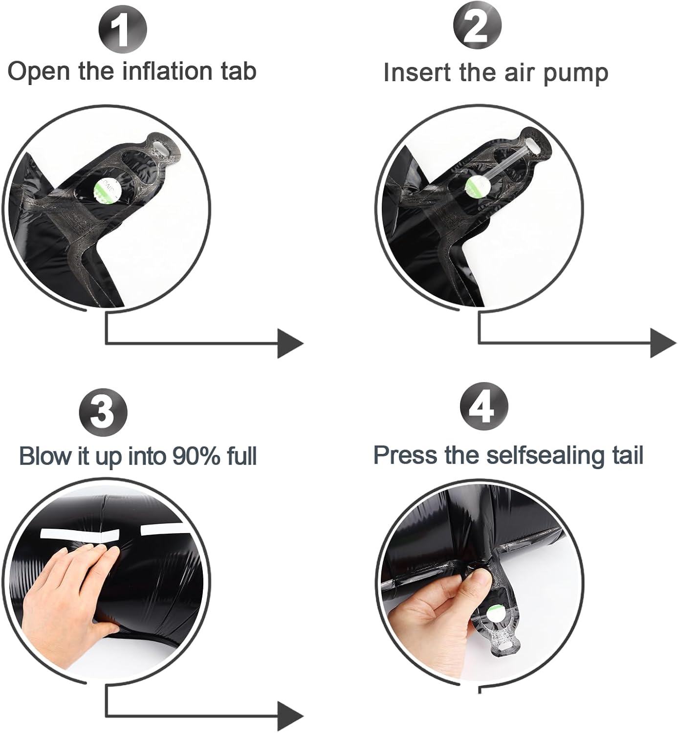 Race Car 6 Balloon - 40 Inch Black Number Balloon for 6th Birthday Party Decorations