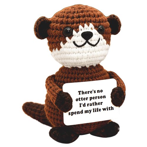 Birthday Decoration Handmade Otter Gifts for Men Women Husband Wife Gift for Boyfriend Girlfriend I Love You Romantic Anniversary for Couple Hers Him Wedding Engagement Decor Mothers Fathers Day