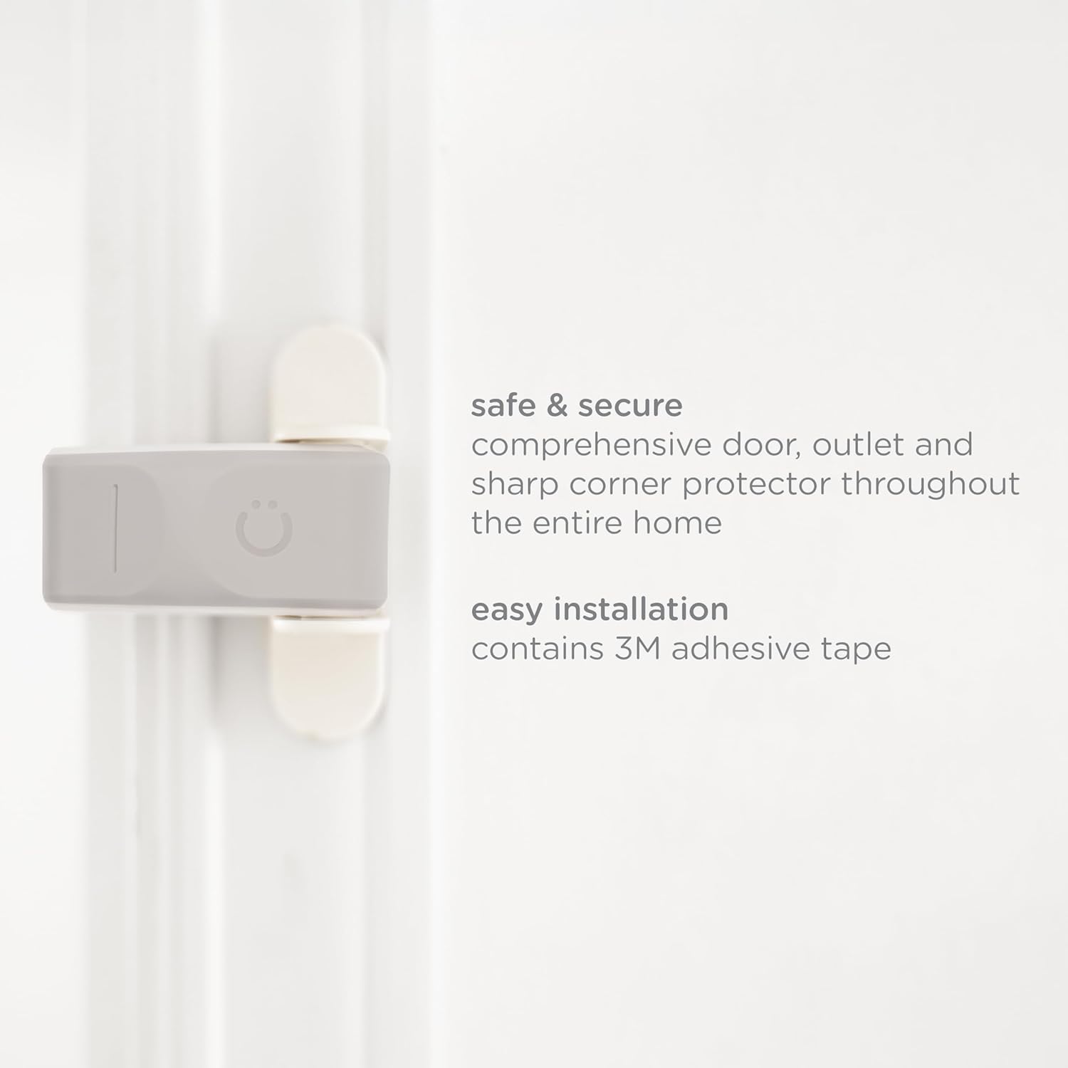 Ubbi Safety Bundle - Childproofing Set with 36 Outlet Covers, 16 Corner Protectors & 2 Pinch Guards | Taupe