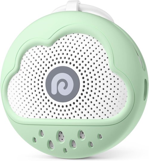 Dreamegg White Noise Machine - Portable Baby Sound Machine with 21 Soothing Sounds | Green Silicone Cover