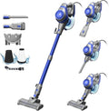 Intercleaner Corded Vacuum Cleaner - 23Ft Reach, Powerful Suction & LED Headlights | Ideal for Hard Floors & Carpets