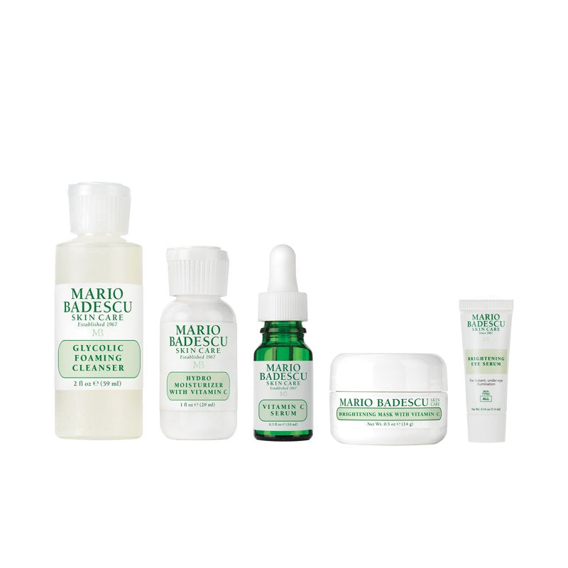 5-Piece Brightening Skincare Routine Set for Radiant and Even Skin Tone