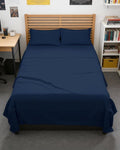 Full XL Bed Sheet Set by Hotel Luxury | 4-Piece Soft, Breathable & Cooling Bedding - Navy Blue
