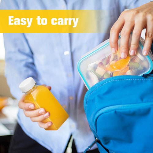 ztarraum 6PCS 8oz Reusable Plastic Juice Bottles with White Tamper Proof Lids, Brush, Funnel & Labels - Clear Juice Containers for Juicing, Smoothies & Homemade Beverages