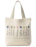 Supwhd Cream Bible Bags for Women, Christian Tote Bag, Fruit of the Spirit Galatians 5:22-23, Gifts for Christian Women, Bible Verse Christian Canvas Tote Bags for Woman