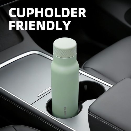 BJPKPK Stainless Steel Water Bottle - 21oz Insulated Thermal Flask | Leakproof & Keeps Drinks Hot or Cold - Mint Green