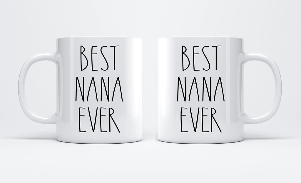 FundingCharlee Best Nana Ever Coffee Mug - Gifts for Christmas - Nana Birthday Gifts Coffee Mug - Father's Day/Mother's Day - Family Coffee Mug For Birthday Present For The Best Nana Ever Mug 11oz