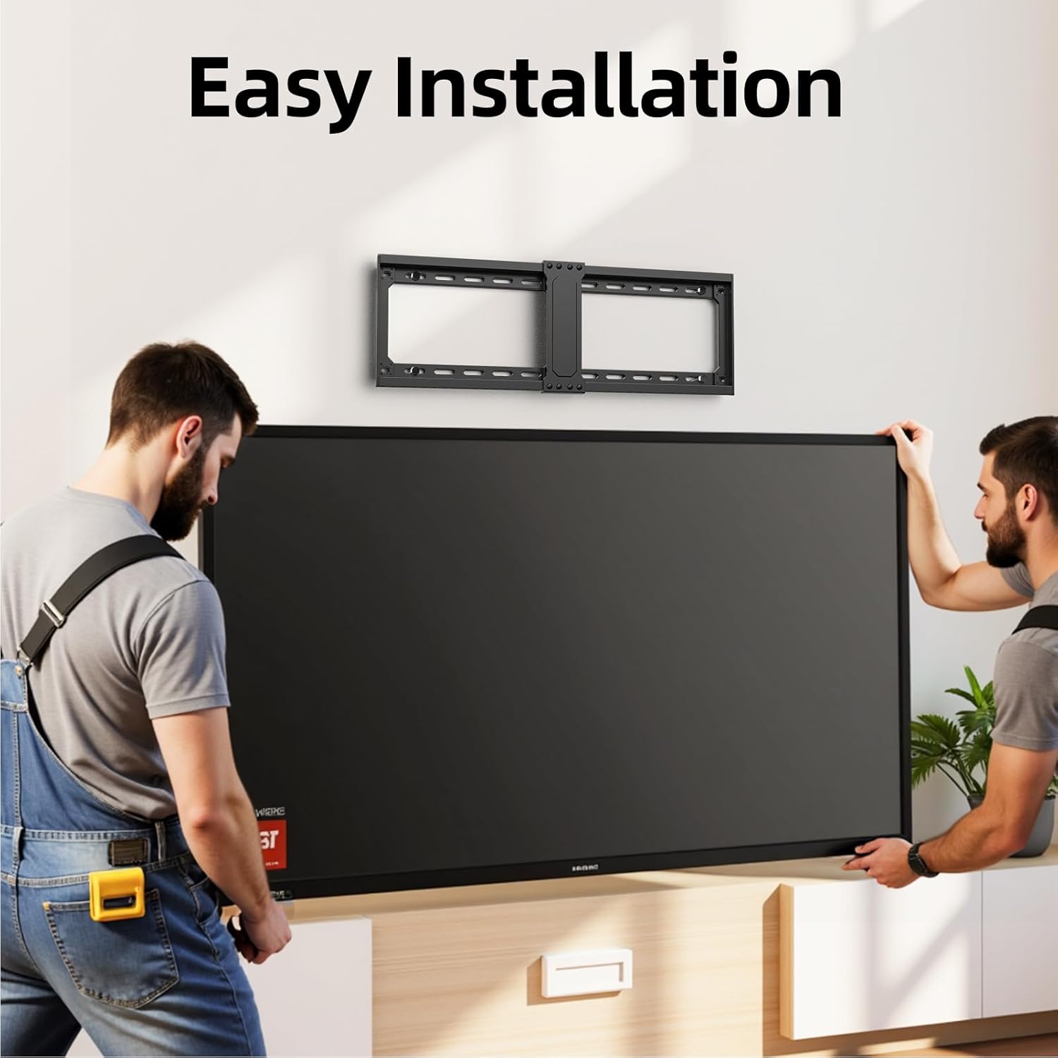 USX MOUNT TV Wall Mount - Low Profile Design for 42-95 Inch Flat Screen TVs | Holds Up to 132 lbs