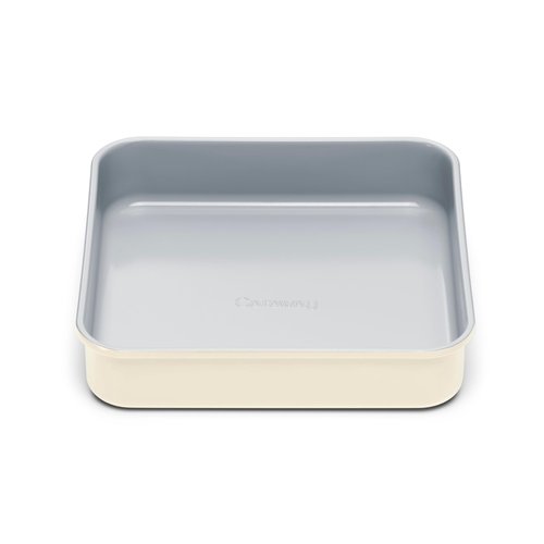 Caraway 9” Square Pan - Non-Stick Ceramic Coating - Free From Forever Chemicals - Cake Pan Perfect for Brownies, Lemon Bars, & More - Cream