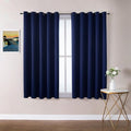 ChrisDowa Blackout Curtains - Extra Wide Thermal Insulated Room Darkening Panels | Navy Blue, 70 x 63 Inch