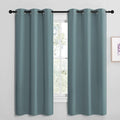 NICETOWN Blackout Curtains - Noise Reducing Thermal Insulated Drape Panels | Greyish Blue, 2 Panels, W42 x L68-Inch