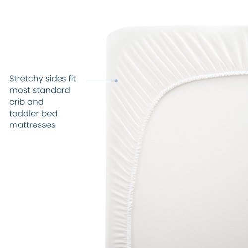 HALO Breathable Crib Mattress Cover – Quilted Mesh, Waterproof, Universal Fit for Standard Crib & Toddler Beds, Easy to Change, Machine Washable