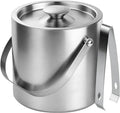 ChefBee Stainless Steel Ice Bucket - 3L Double-Wall Insulated Ice Buckets for Parties with Lid & Tongs, Large Champagne Wine Drink Container Holder, Ideal for Freezer Cocktail Home Bar Accessories