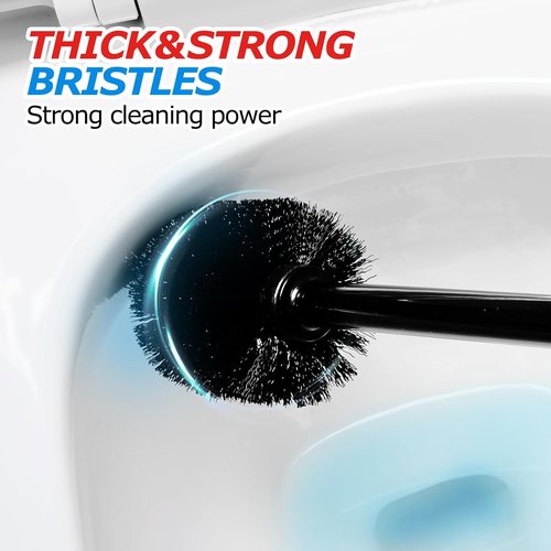 FORASTO 3Pack 3 in 1 Toilet Brush and Plunger Set,Toilet Bowl Brush Plunger Set,Toilet Brush Plunger Combo,Cleaning Brush,Cleaning Supplies, Crevice Cleaning Brush, Bathroom Cleaning Tools