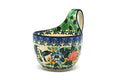 Polish Pottery Loop Handle Bowl - Unikat Signature U3271