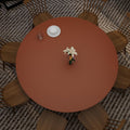 Zinkooat Small Round Table Cover - Can Be Used On Both Sides Waterproof and Easy to Clean Good Flatness Used for Coffee Table Dining Table(Brown+Gray Dia.24Inch)