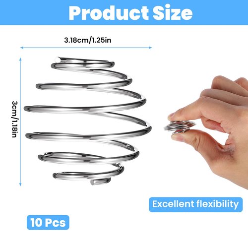 KFHENSOMR Stainless Steel Shaker Ball 10Pcs Wire Whisk Shaker Ball Protein Mixer Mixing Balls for Shakers Cup Blend Bottle Mixer (Diameter 1.25 inch)