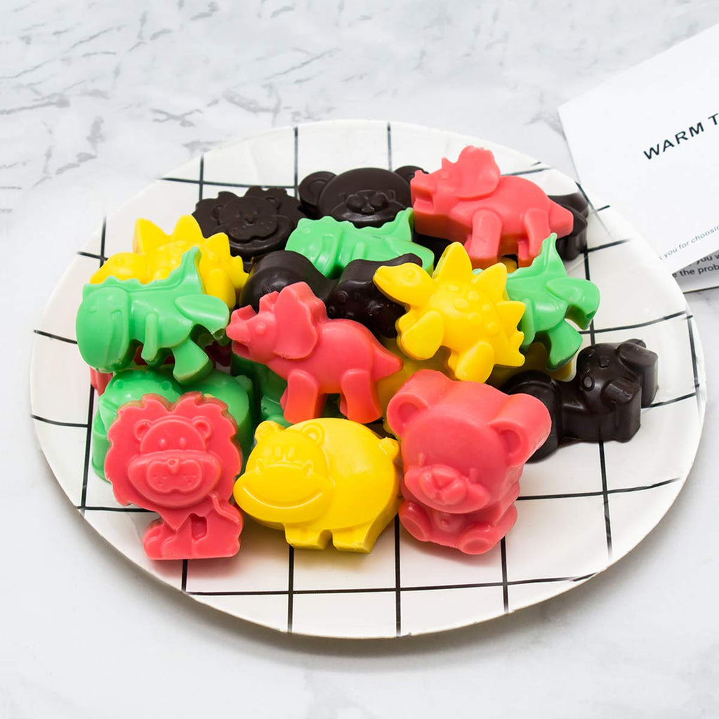 WARM TIME Silicone Chocolate Candy Molds Cake Moulds, Food-Grade Non-Stick Baking & Crayon Mold BPA-Free, Set of 6