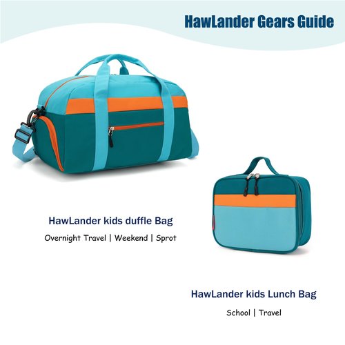 HawLander Little Kids Backpack for Boys or Girls, Toddler School Bag Fits 3 to 6 years old, D Green Blue, 12 Inch