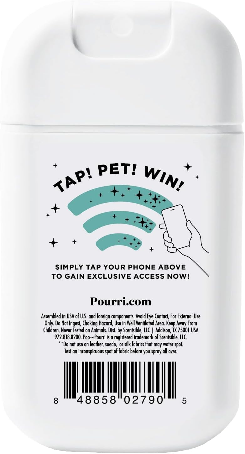 Poo-Pourri Pawsitively Fresh Pocket Deodorizer Spray - Plant-Based Odor Remover for Dogs & Cats | Vet Recommended