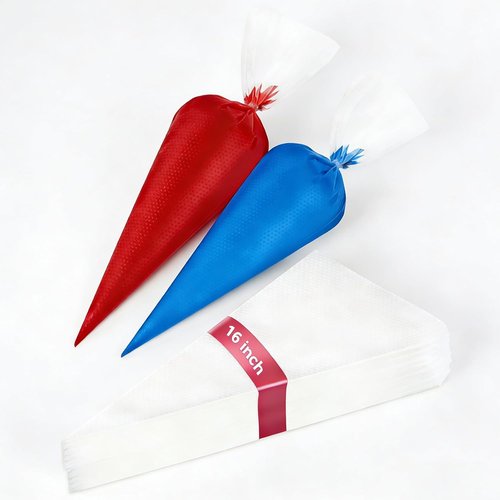 100 Pieces Disposable Piping Bags by [Brand Name] - 16 Inch Tipless Design for Cake and Cookie Decorating