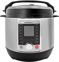 KINGBULL 12-in-1 Electric Pressure Cooker - Versatile Slow Cooker & Rice Steamer | 8 Quart Stainless Steel/Black