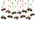 12pcs Truck Hanging Swirls Birthday Party suppliers Decorations The Me