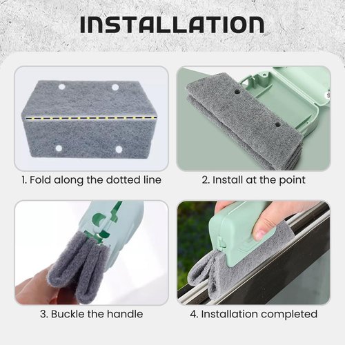 Magic Window Track Cleaner, 2025 Upgraded Handheld Cleaning Brush Set, for Window Slides Grooves, Tile Grout Lines, Shutter Slats, Car AC Vents & Narrow Gaps (Mix 3PCS)