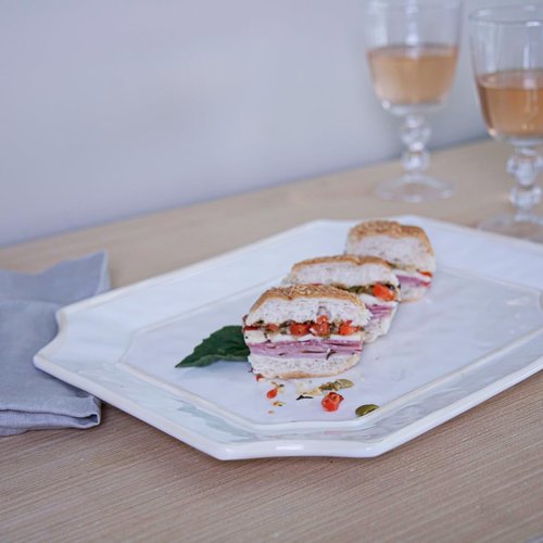 Beatriz Ball VIDA Charleston Rectangular Tray (White)