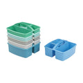 ECR4Kids 3-Compartment Storage Caddy, Storage Organizer, Contemporary, 6-Pack