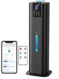 8L Smart Humidifiers for Bedroom Large Room, 2.1Gal Cool Mist Top Fill Diffuser Ambient Light, App & Remote Control, 3 Mist Modes, Quiet Humidifier for Home Office Plant (Black)