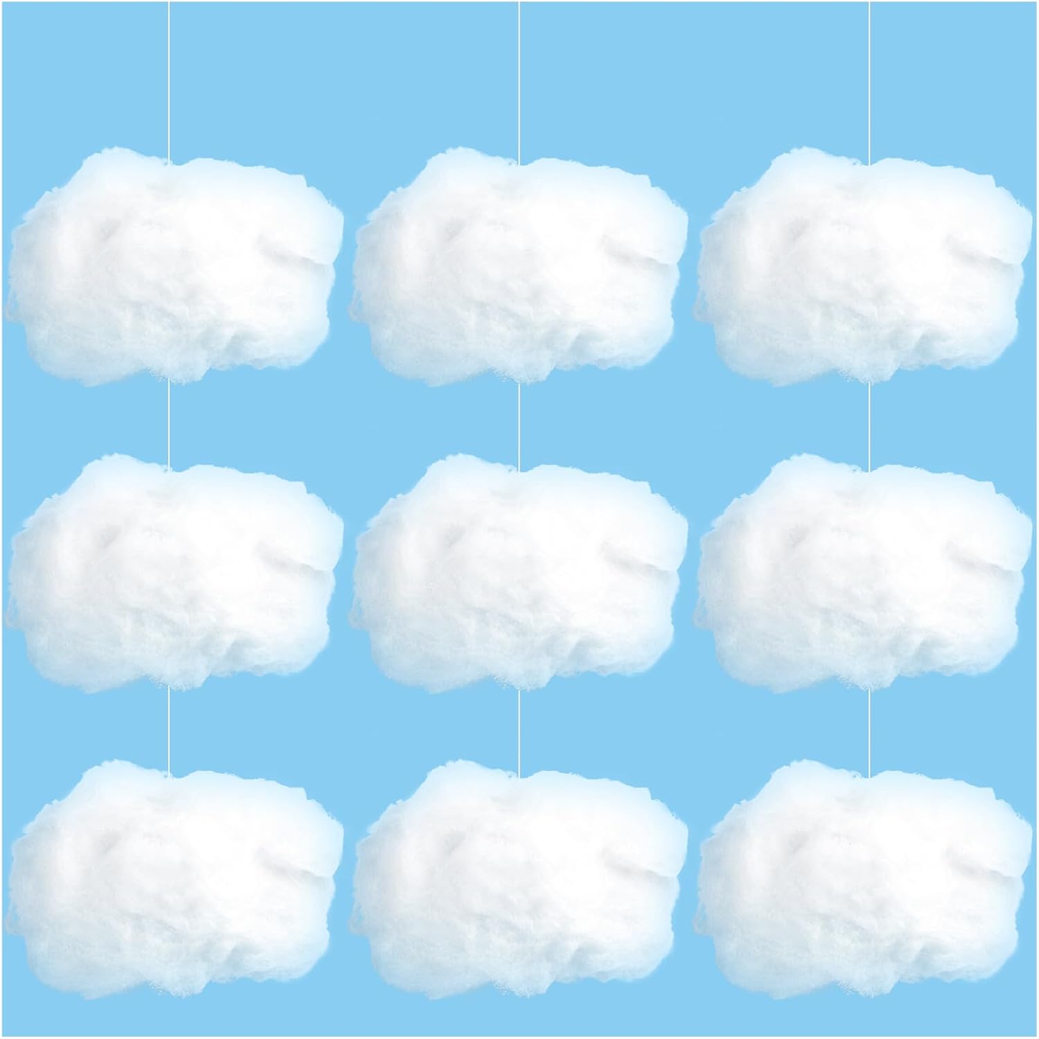 ZAUGONTW Artificial Cloud Props - Imitation 3D Hanging Ceiling Decorations for Weddings & Parties | Extra Small Size