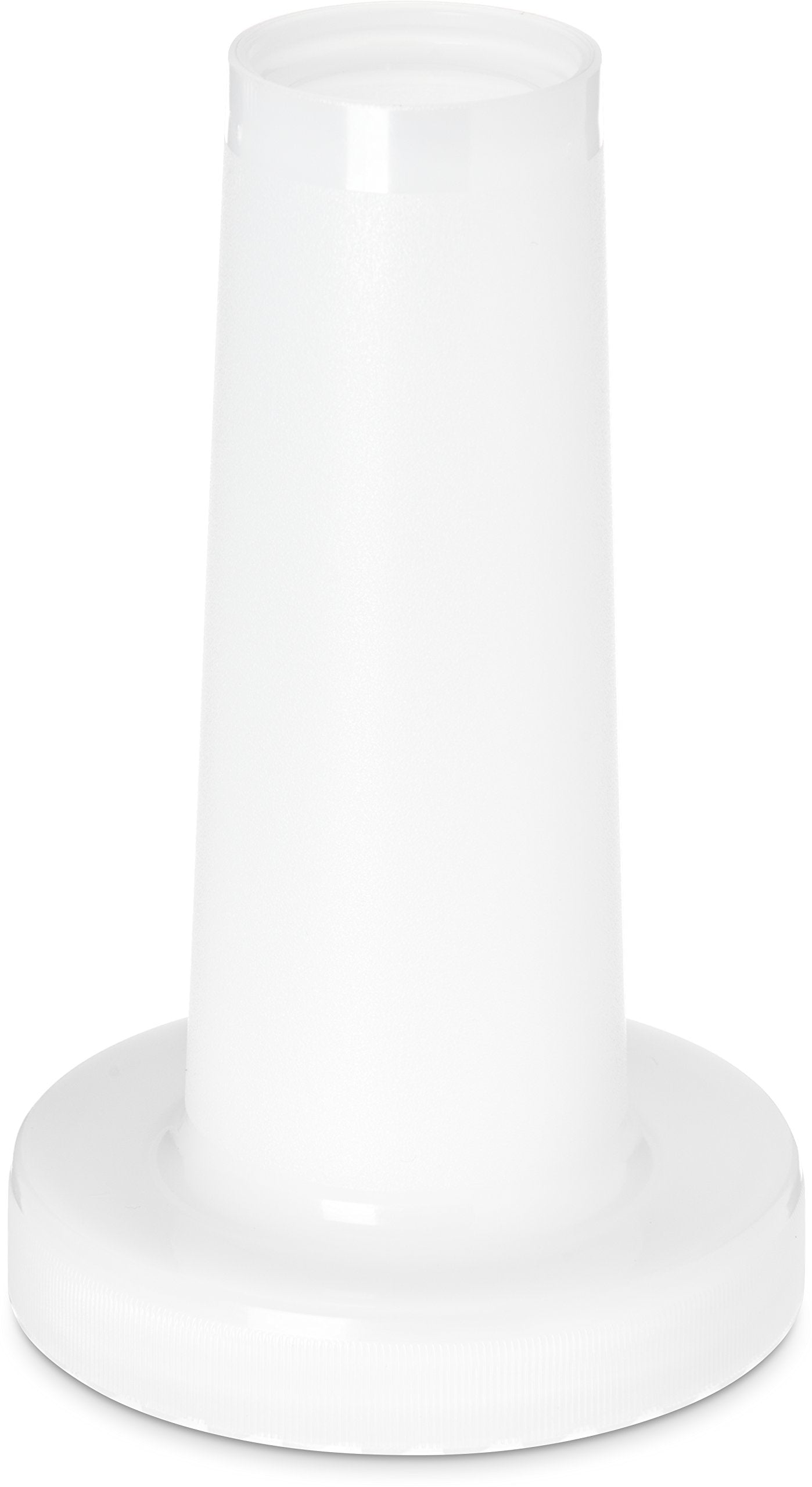 Carlisle FoodService Products Stor N' Pour Plastic Bottle Spouts, Bar Supplies, Pour Spout With Break Resistant For Bar, 3.5 Diameter, White, (Pack of 12)