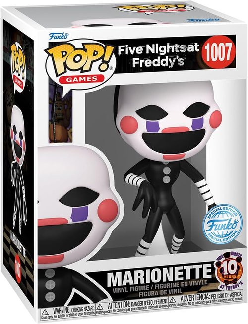 Funko Pop! Five Nights at Freddy's Marionette Vinyl Figure - 10th Anniversary Edition | 4.55 Inches