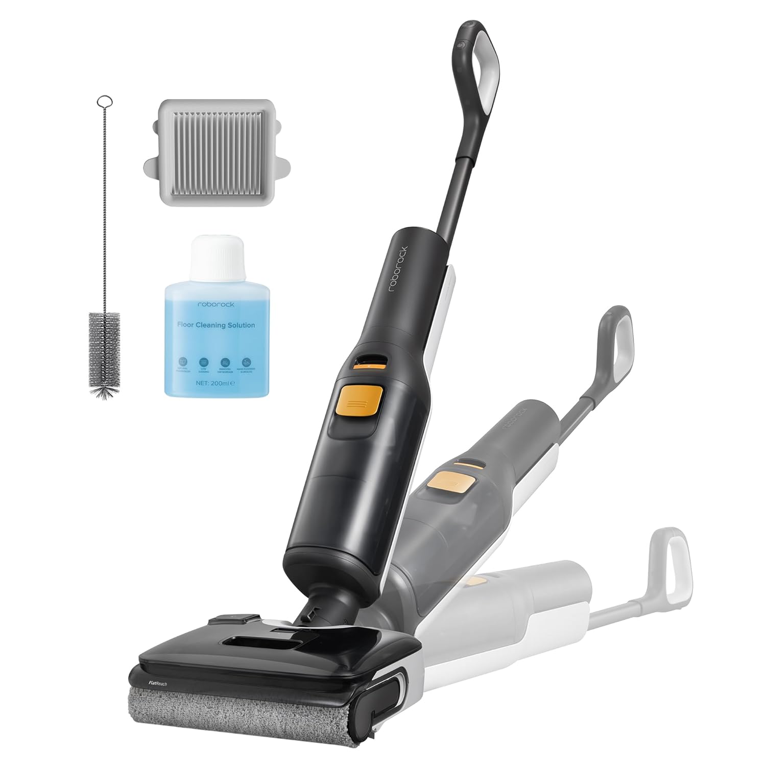 Roborock F25 BX Wet Dry Vacuum Cleaner - Cordless 20000Pa Power, Self-Cleaning & Hot Air Drying, 180° Flat Design